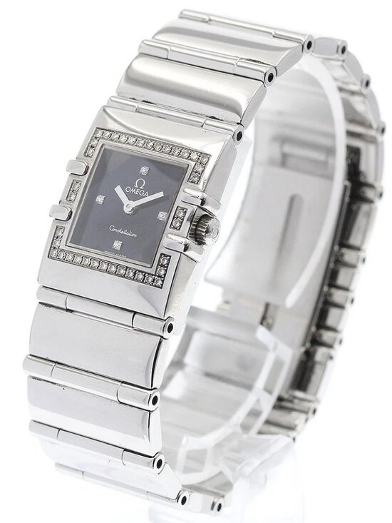 OMEGA Constellation Carre Quadra 1528.46 4P diamond bezel Quartz Ladies main image 5